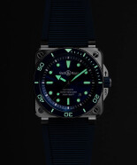 BR-03 Diver Blue Steel BR03ADBLUSTSRB