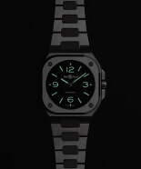 BR-05 36 mm Ice Blue Steel
 BR05ASBUSTSST