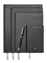 Notebook #146 Small Saffiano Leather Ink Blue, squared MB134758