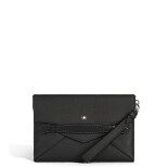 Grain Envelope Clutch Black MB220212
