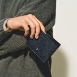 Sartorial Wallet 6cc Tweed Blue MB220384