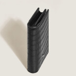 Meisterstück Atelier Crocodile-print Card Holder 4cc Black MB220487