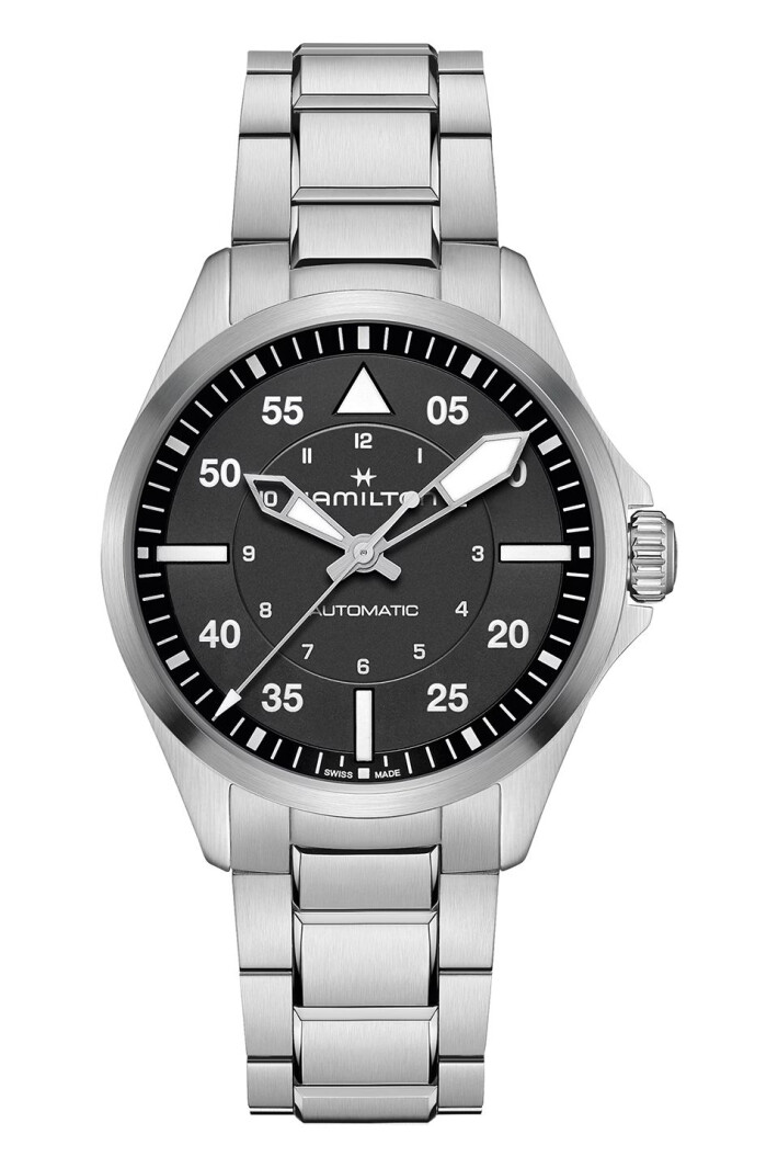 Khaki Aviation Pilot Auto 39 mm H76305130