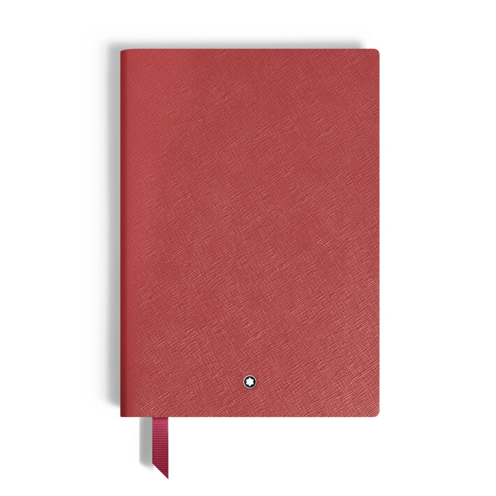 Fine Stationery Notebook Medium, Brick Red Leather, lined MB134762