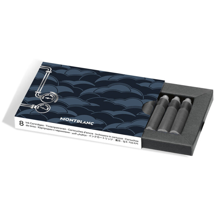 8 Ink Cartridges Meisterstück Around the World in 80 Days, Blue MB134860