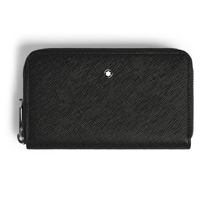 Sartorial Medium Wallet 12cc Zip Black MB220361