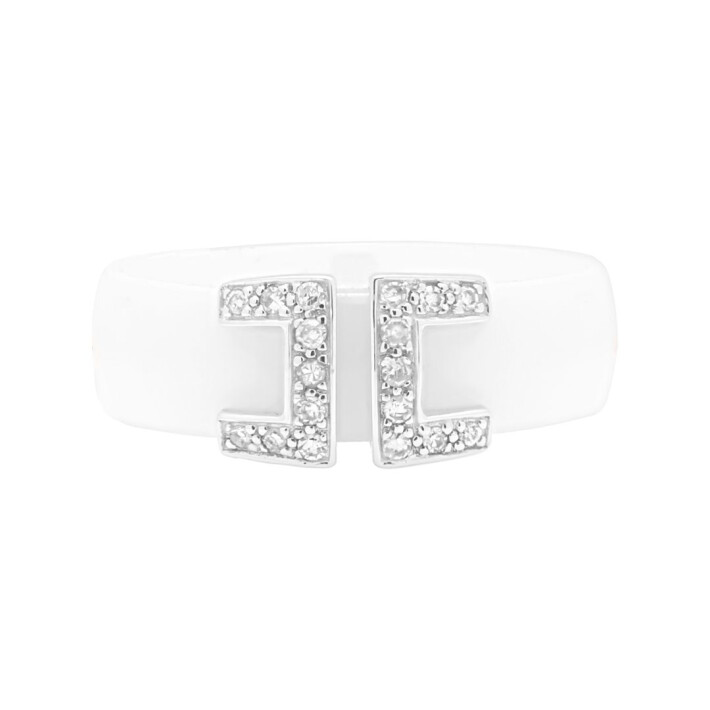 Keramický prsten s diamanty Guy Laroche TN002GCBB