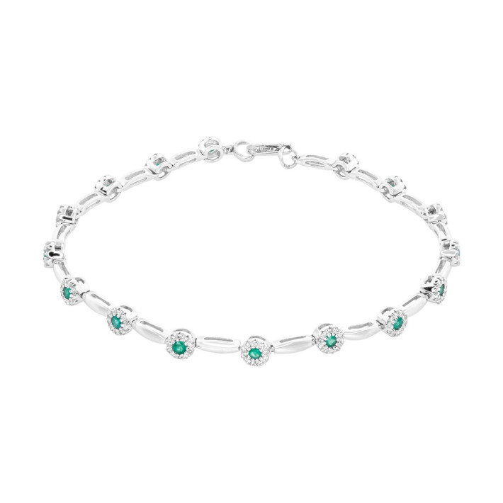 Náramek se smaragdy a diamanty Altman Diamond ZB100388EM