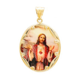 Zlatá madonka smaltovaná - Ježíš 21650
