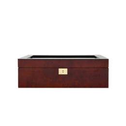 Savoy 10 Piece Watch Box Burlwood 461610