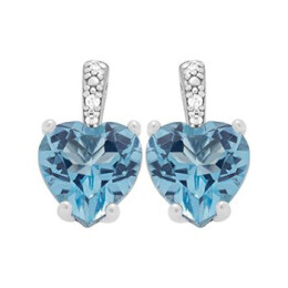 Zlaté náušnice s topazem a brilianty Altman Diamond KE05110917814