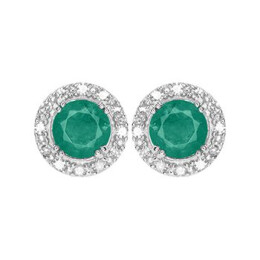 Zlaté náušnice se smaragdy a diamanty Altman Diamond KE058895936