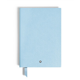 Fine Stationery Notebook Medium Saffiano Leather Pale Blue, lined MB134759