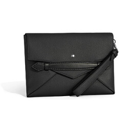 Grain Envelope Clutch Black MB220212