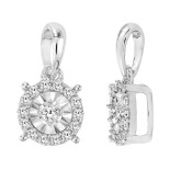 Přívěsek z bílého zlata s diamanty P611505W