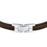 Pánský kožený náramek T-Leather - hnědý TJAXV21