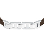 Pánský kožený náramek T-Leather - hnědý TJAXV21
